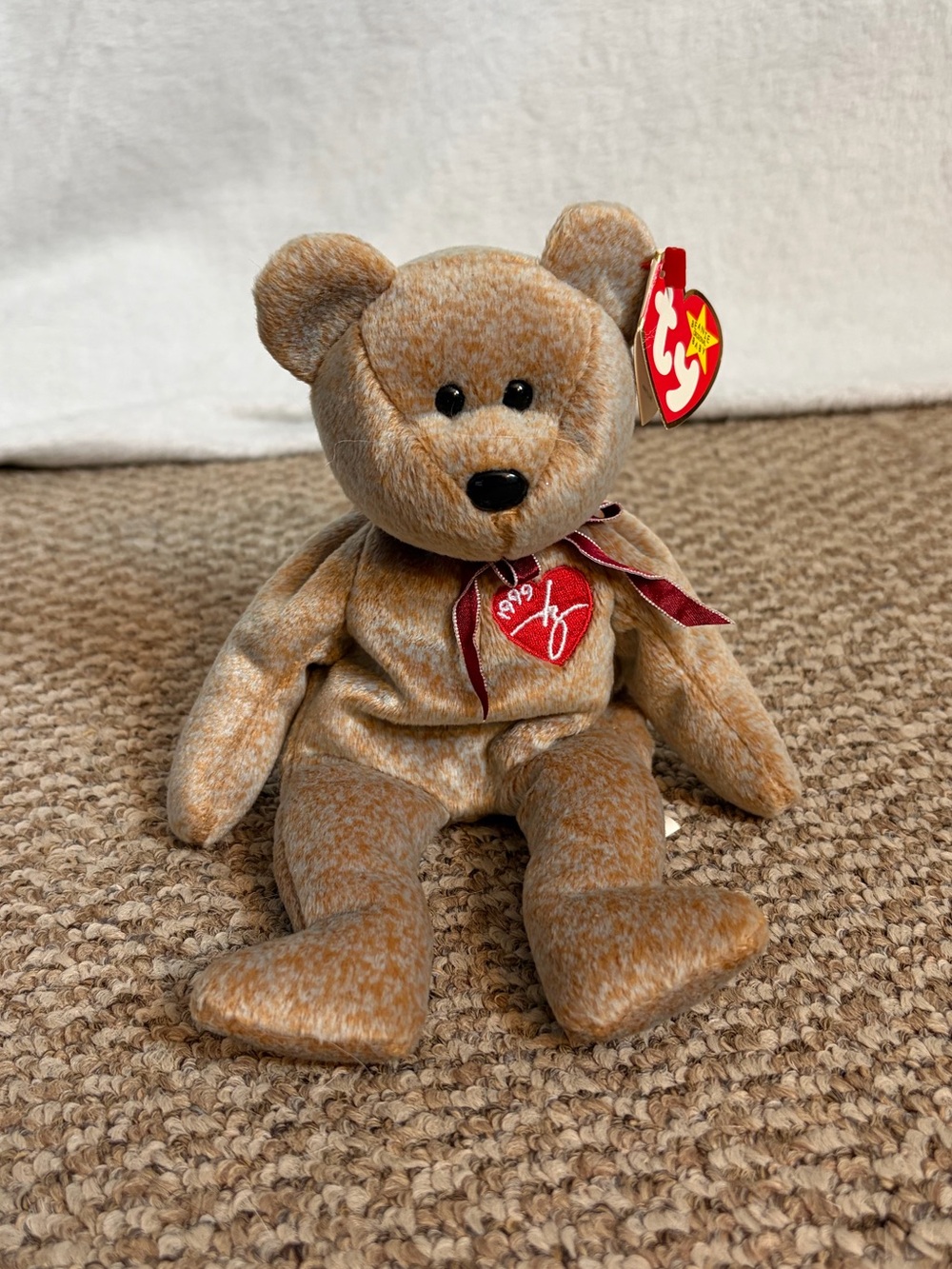 Ty Beanie Babies Brown Teddy Bear 1999 Signature